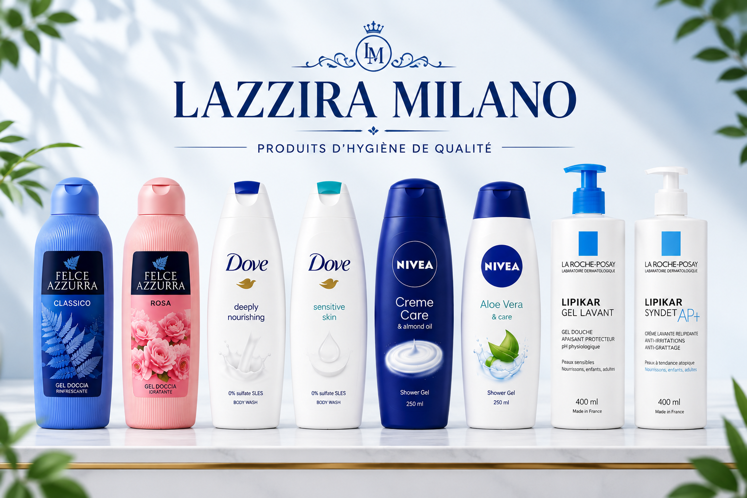 Lazzira Milano — produits d'hygiène italiens et européens premium